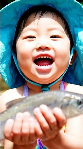 👶 Baby's First Catch! 🎣 Little Angler Nabs a Fish & LOVES the Water!