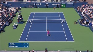 4.9K reactions · 125 shares | Alison Riske ousts No. 24 seed Muguruza with her fire power down the line. #EmiratesPlay | US Open Tennis Championships | Facebook