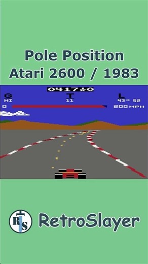 Pole Position Gameplay Atari 2600
