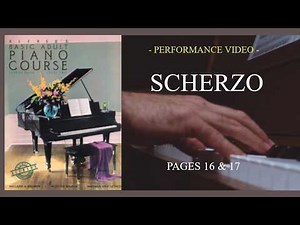 Alfred's Basic Adult Piano Course Lesson Book Level 2 | Pgs 16 & 17 Scherzo | Performance