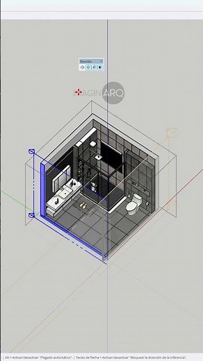 Isometric sections in Sketchup