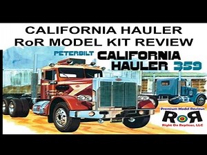 Peterbilt California Hauler 359 (I) 1:25 Scale AMT 866 -Model Kit Build & Review