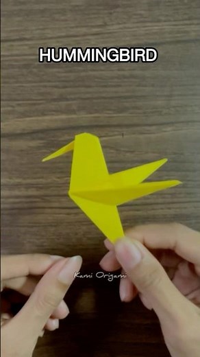 HUMMINGBIRD ORIGAMI TUTORIAL | HOW TO MAKE COLIBRI BIRD | DIY