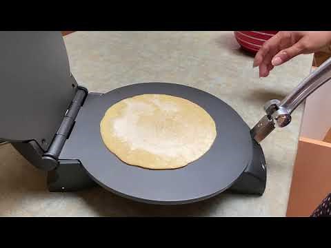 Making Tortilla With Chef Pro Tortilla Maker/Flat Bread Maker 4K