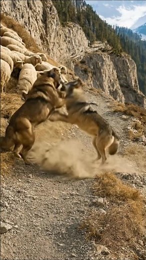 Mountain Dog vs Wolf: The Brave Fight That Shocked Everyone!