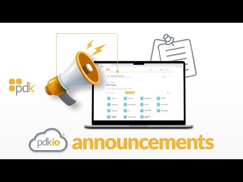 PDK.io Announcements Overview