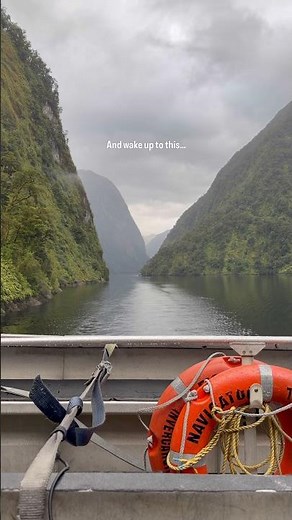 Overnight cruise in Doubtful Sound #newzealand #newzealandtravel ⚓️⛴️🇳🇿