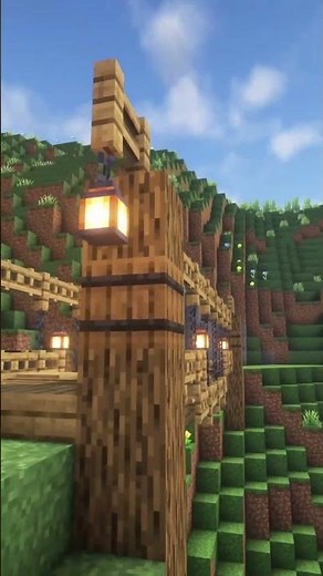 Minecraft: Hanging Wooden Bridge 🌉