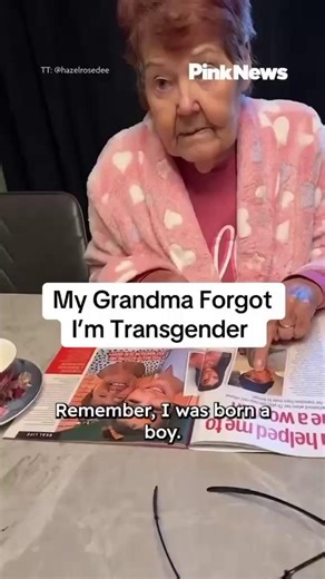 Stand with Trans on Instagram: "@hazelrosedee shares a deeply moving moment with her grandma! Trans support is so important. We love our allies 🏳️‍⚧️ #standwithtrans"