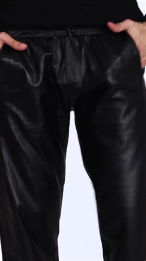 Suvi NYC Men's Lambskin Leather Pants: Turkish Leather, Elastic Waist - Etsy