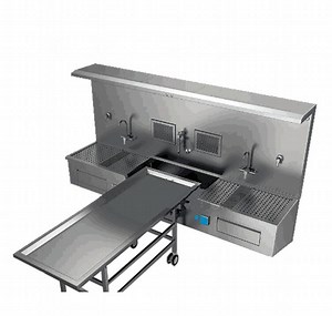 [Hot Item] Side Stand Typle Autopsy Cabinet Forensic Table Embalming Dissecting Station with Single or Double Styles/Medical Equipment Anatomy Table Autopsy Station