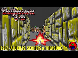 Wolfenstein 3D (ECWolf) - E2L7 - 100% No Commentary