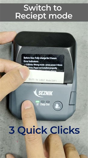 How to change modes? | Receipt & Label | Dev Printer ‪@Seznik‬