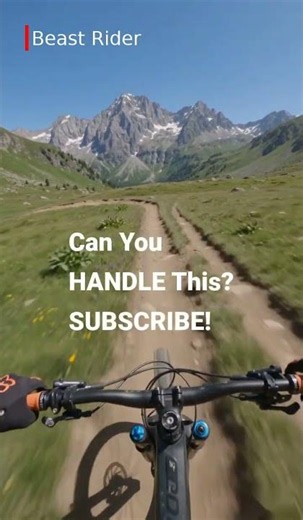 POV Alpine Mountain Biking: Epic Trails & Snow-Capped Peaks! #Shorts