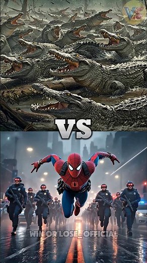 Deadliest Animal Swarms vs Spiderman and Police(Bee,Ant,Lion,Orca,Crocodile,Scorpion,Crab)