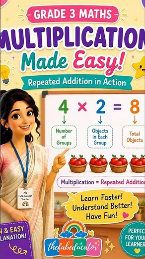 Chapter 1 : Multiplication as Repeated Addition 💕