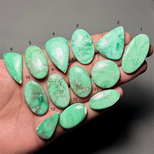 Variscite A One Quality 100% Natural Variscite Cabochon Loose Gemstone for Making Jewelry Code SF-2234 - Etsy