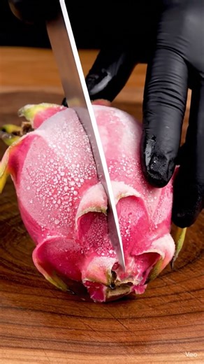 ❄️ Frozen Dragon Fruit ASMR 🐉🍓Turn sound ON 🔊 Pure ice crunch. No talking.