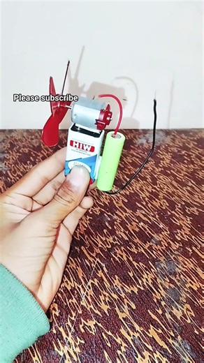 how to make a fan with battery #short#short#youtubeshorts