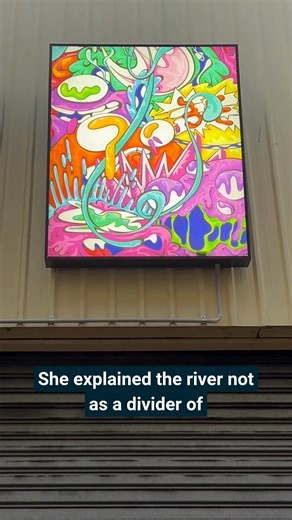 In Drift, Bella Taylor draws on the Murray River as both a visual and conceptual thread, connecting each piece in the series and echoing its deep cultural significance on Wiradjuri Country. Rather than a divide, the Wiradjuri People view the Murray River as a life-giving force that ties together land, flora, fauna and community. Her vibrant, street art-inspired creatures flow with the water, shaped by emotion, imagination and energy. Each work invites connection between people, place and creativ