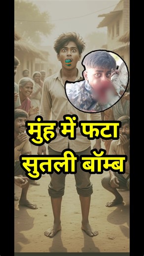 रील के चक्कर में फट गया मुंह diwali mp sutli bomb #information