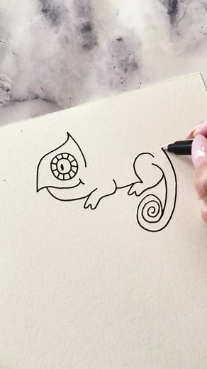 How to Draw a Chameleon | Easy Step-by-Step Tutorial