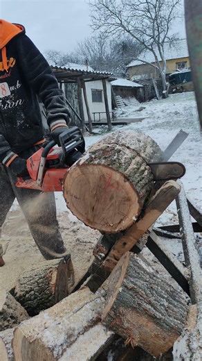 Firewood making and compression test in hard wood. If you want to see the rest, check my channel