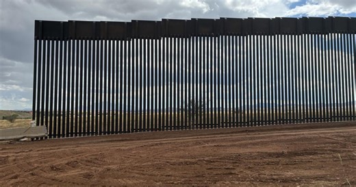 First piece of 24 mile border wall is now up south of Sonoita