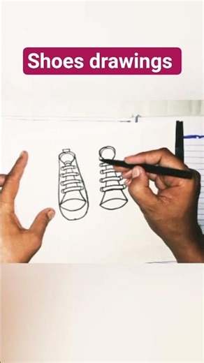 how to draw shoes very simple#easydrawing #drawingprocess #art