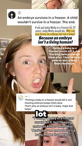 564 reactions · 47 shares | Embryos are young human beings, and therefore, they are babies. Don’t fall for this nonsense-argument. (By the way, freezing humans isn’t ethical, even if it’s possible to do so without killing them.) #embryo #embaby #humanbaby | Created Equal | Facebook