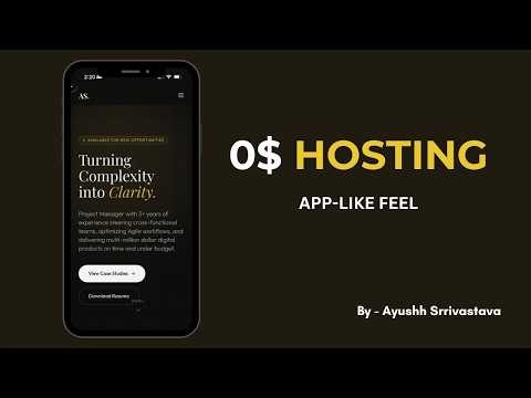 How I Built a High-Performance Portfolio for FREE (GitHub Pages + PWA)