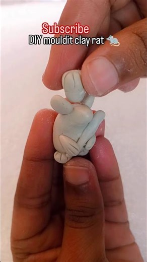 DIY mouldit clay rat 🐀#youtubeshorts #trending #explore #moulditclay #clayrat