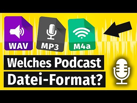 Das beste Podcast Datei-Format? MP3 vs. WAV vs M4A!