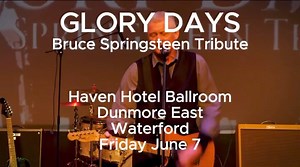 THIS FRIDAY!!! Glory Days tribute band will be joining us in our ballroom for a night of all your favourite Springsteen hits🎸🇺🇸 Tickets available here: thehavenhotel.com/events | The Haven Hotel Dunmore East