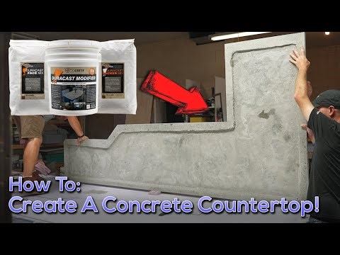 How to Create a Concrete Countertop!