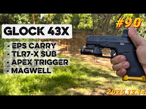Ultimate Glock 43X Upgrade Setup | EPS Carry + Apex Trigger + TLR-7X Sub