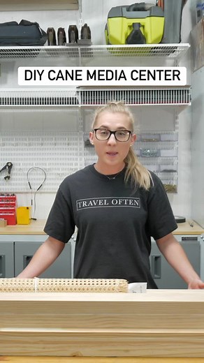 1.1K views · 13 reactions | DIY Cane Media Center of my dreams! Plans available so you can build it too! Woodbrew.tv/store #diy #diyprojects #diyfurniture #diyhome #woodworking #woodfurniture | Woodbrew | Facebook