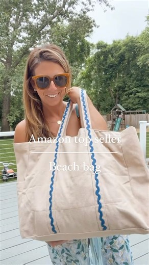 2.1K views · 15 reactions | This beach/pool bag from Amazon is ADORABLE! Comes in a few colors, big enough to fit a bunch of towels, snacks and more! Also has small side pocket for water bottles, sunscreens etc! Comment BAG and I can send a link directly to you or shop this look by clicking link in bio! | KBdesign02025 | Facebook