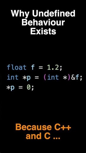 Why C++ Even Has Undefined Behaviour