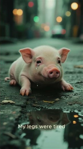 small pig got separated from his mom#sad #animation #pigstory