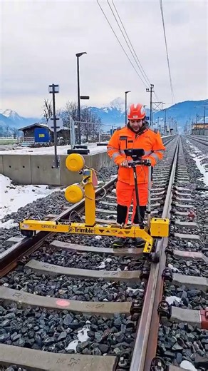 Millimeter Precision for Rail Track Measurement with Trimble 🚧