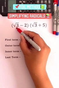 41K views · 1.8K reactions | Algebra Tutorial: Simplifying RADICALS using FOIL Method #mathtutor #math #mathematics #mathteacher #algebra | Prof Math Wizard | Facebook