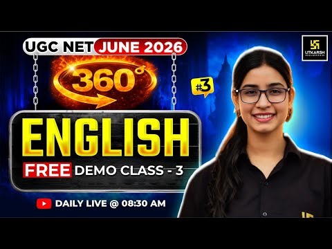 UGC NET JUNE 2026 | English Literature Class | JRF 360 | #3 | Utkarsh UGC NET JRF | Prerna Ma'am