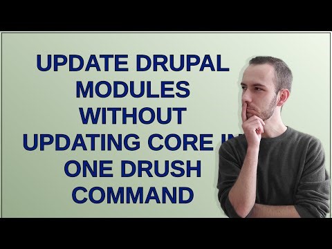 Drupal: Update drupal modules without updating core in one drush command