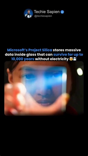 Microsoft’s Project Silica Can Store Data Inside Glass for 10,000 Years Without Electricity 🤯💾