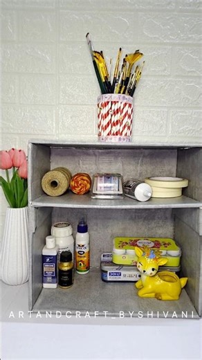 🤩🤩DIY desk organizer/cardboard craft #diy #shorts #shortvideo #trending #viralvideo