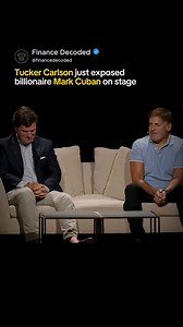 Tucker Carlson Exposed Mark Cuban On Stage 🤛 this is what the billionaires do, spending other people’s money is how they keep their money 💰