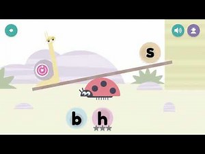 Seesaw Game from Hooked on Phonics App (Pre reader)