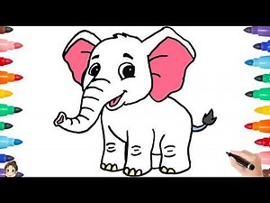 Draw 6 Amazing Animals in Minutes | How to Draw Cute Elephant for Kids | Duck, Cow, Bee & More