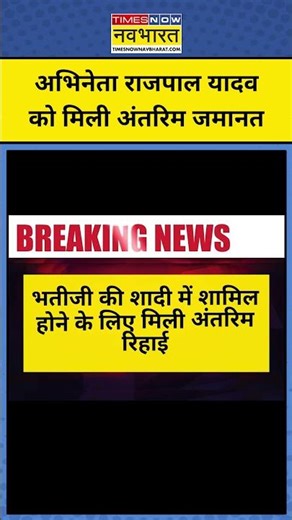 Bollywood Actor Rajpal Yadav को इस वजह से कोर्ट से मिली जमानत ? Breaking News Hindi Delhi #shorts